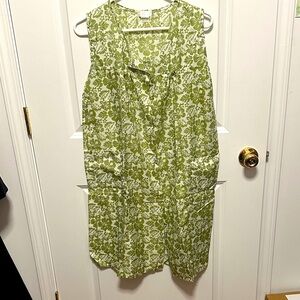 Leafy Green Floral Mini Dress